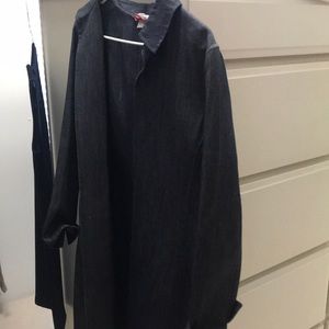 Blue jean long jacket